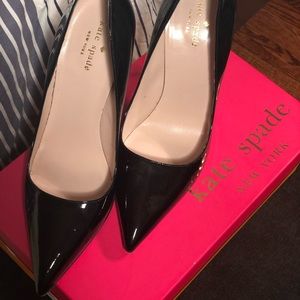 Kate Spade Black Patent Leather Pointed Toe Pump